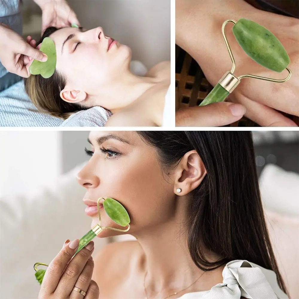 Jade Stone Beauty tool Nekmassager Tool Body Guasha Board Face Massager