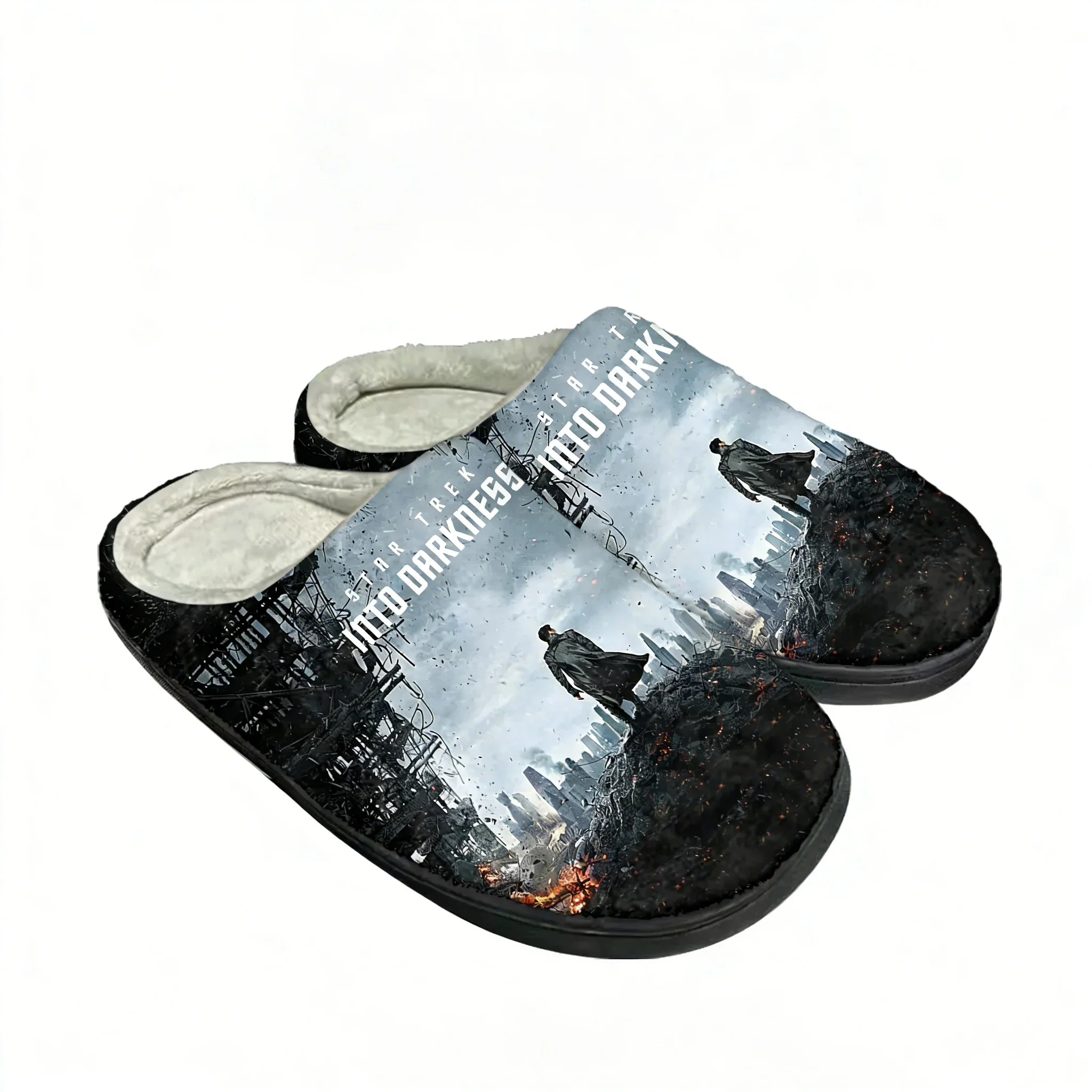 Star Trek Into Darkness – pantoufles en coton pour toute la famille, pour hommes, femmes et adolescents, pantoufles d'intérieur en peluche de haute qualité, chaussures chaudes et décontractées, pantoufles personnalisées