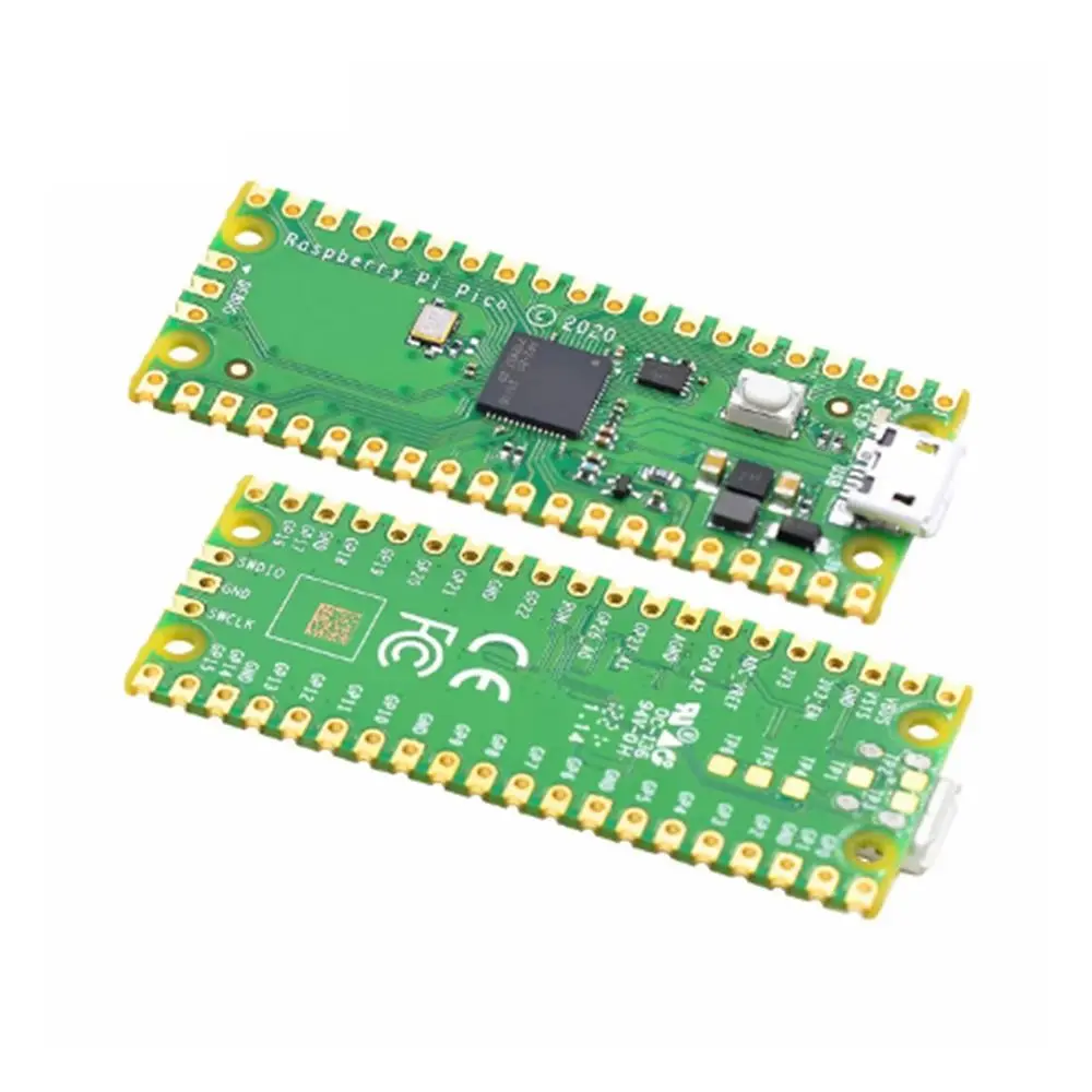 Nuevo Raspberry Pi Pico W Original con placa de desarrollo WiFi inalámbrico, Pico o Pico H con cabezal de Pin, compatible con MciroPython/C++