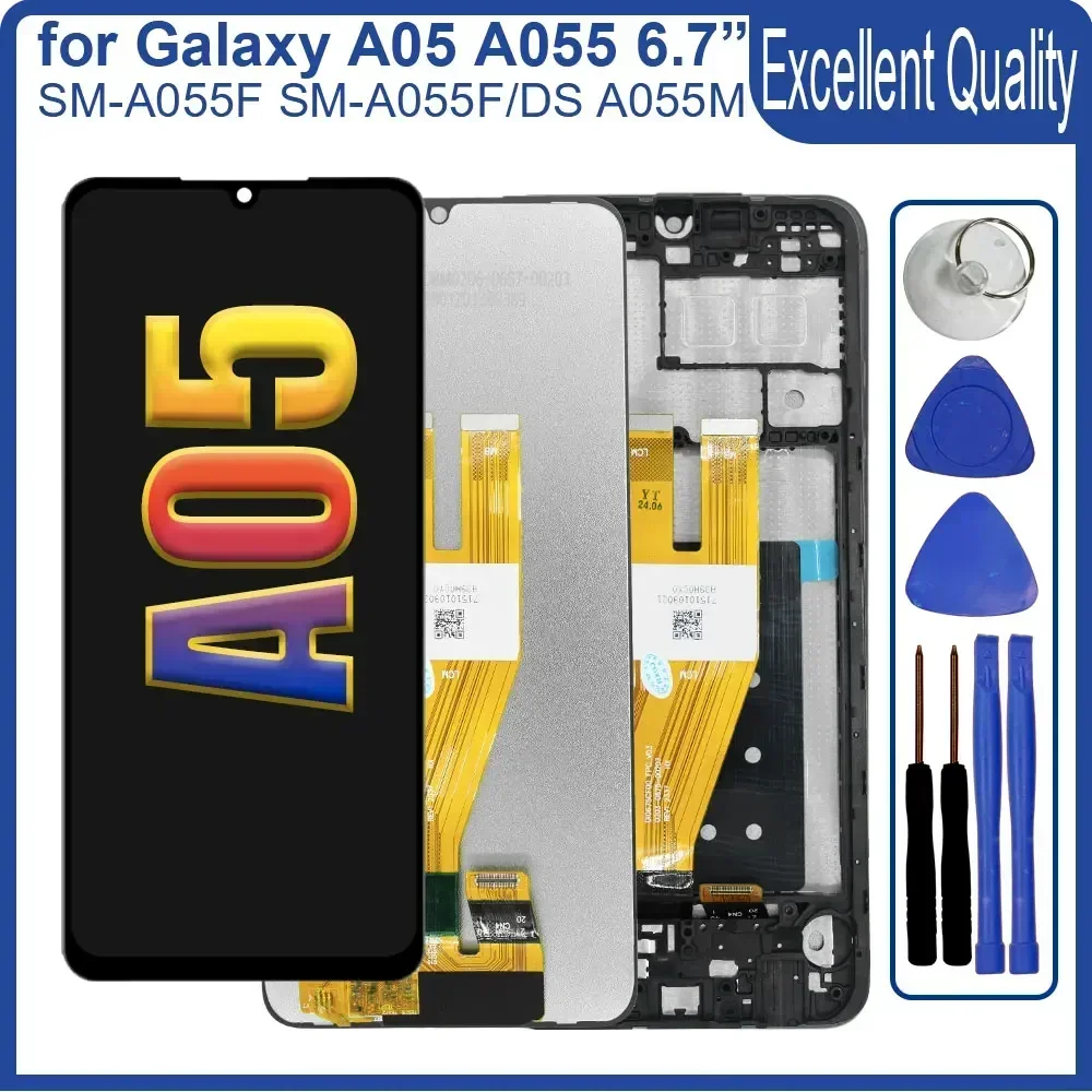 

6.7" LCD for Samsung A05 LCD Display A055F A055M Touch Screen Digitizer for Samsung A05 A055F A055M LCD Display Replacement