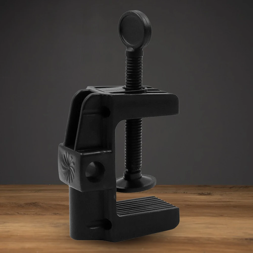 Plastic Stand Clip Non-Slip Desktop Holder Clip C Shape Broadcast Mic Stand Clamp for Microphone Desk Lamp Ringlight