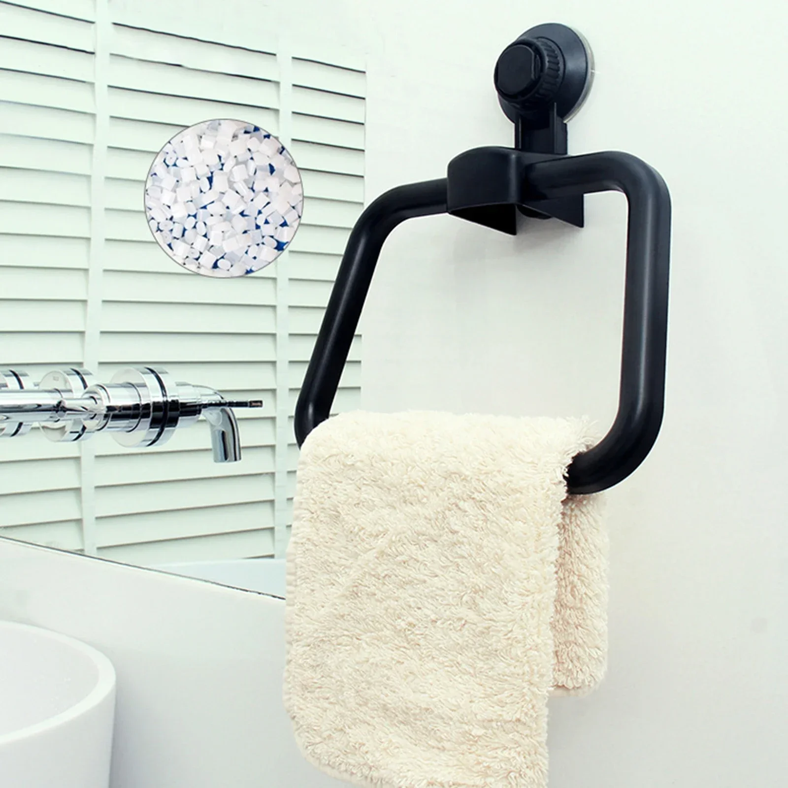 Bathroom Multifunctional Towel Bar Vacuum Suction Towel Ring Bathroom Free Punch Towel Ring Wholesale Free Punch Towel Ring