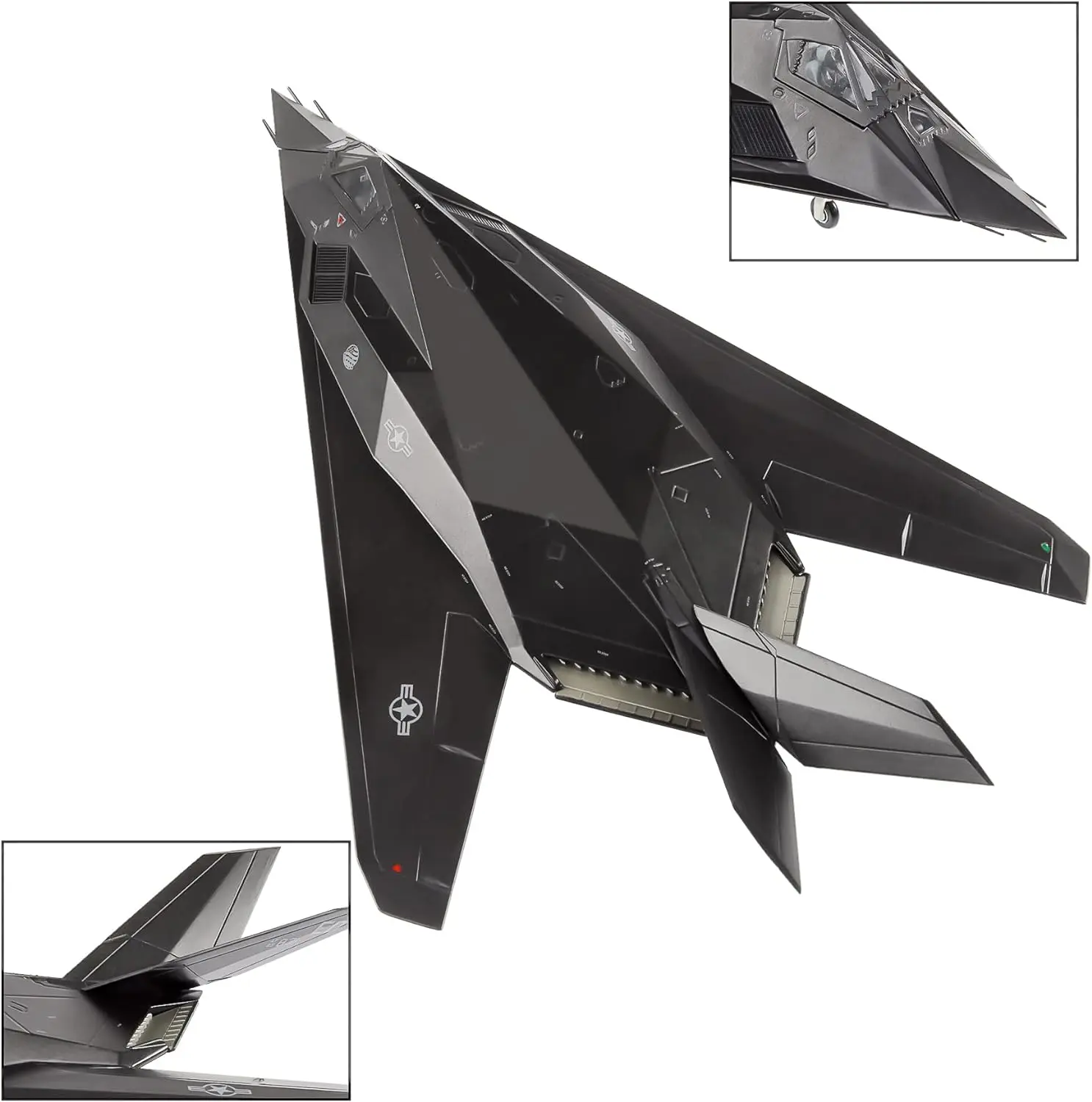 1:72 F-117 Fighter Jet Model Nighthawk Attack Fighter Jet Model Die-casting Military Aircraft Model Family Decoration Toys Model