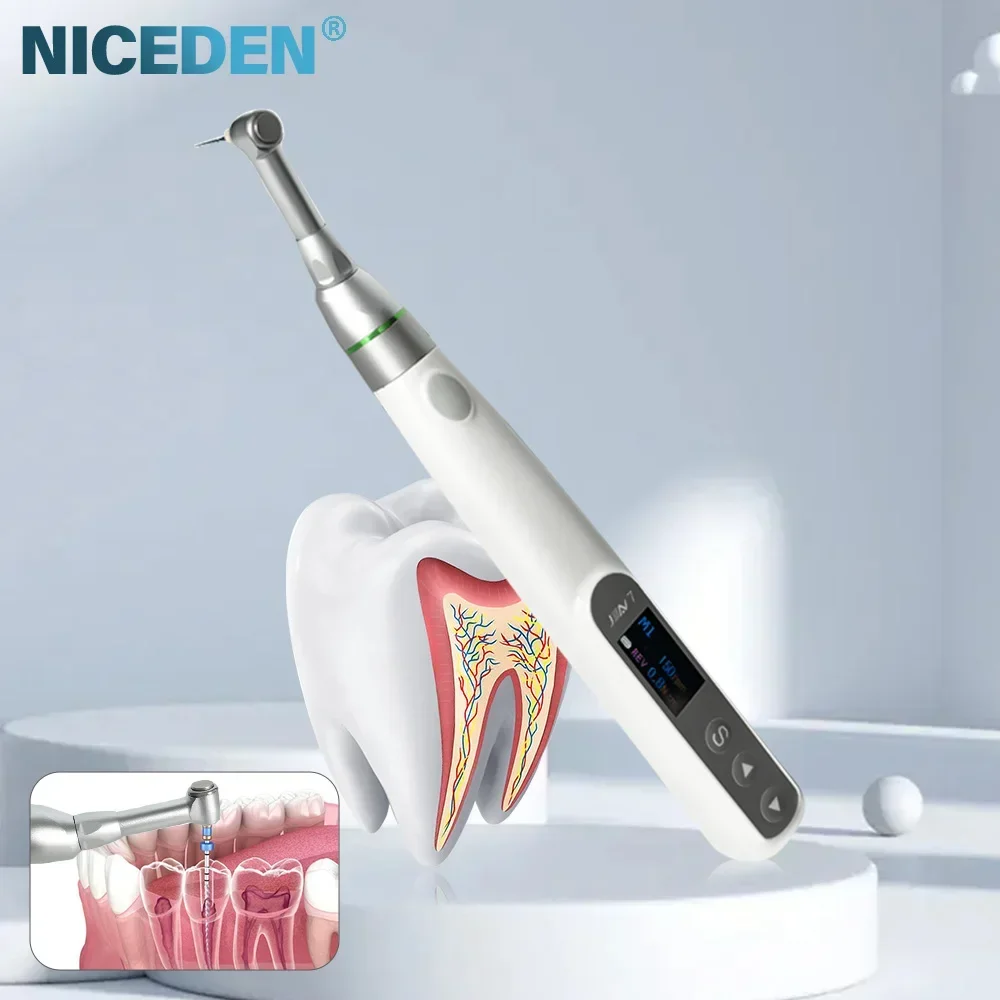 10 Working Modes Den tal Endo Motor 16:1 Reduction Contra Angle Endodontic Treatment Root Canal Therapy Wireless