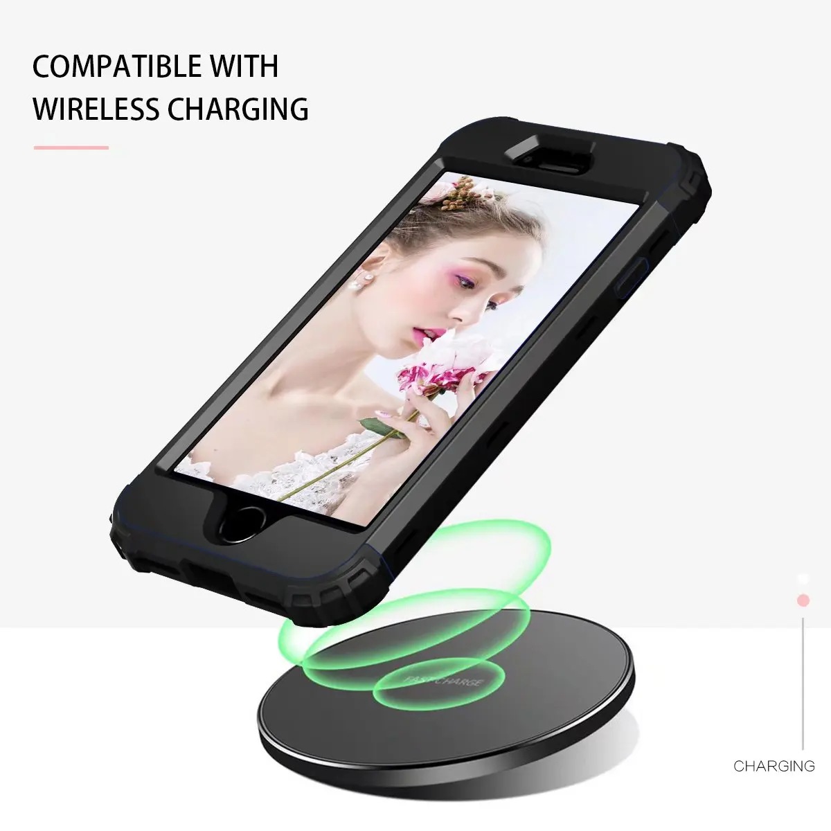 جراب واقٍ هجين شديد التحمل لجهاز iPod Touch ، جراب واقٍ مقاوم للصدمات ، مقاوم للصدمات ، متوافق مع طرازات iPod Touch 7 و Touch 6 و 5