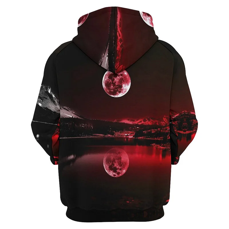 

Moon Luna Graphic Hoodie Men Clothing New 3D Bright Luna Printed Hoodies Women Harajuku Fashion Tops y2k Pullovers Hooded Hoody