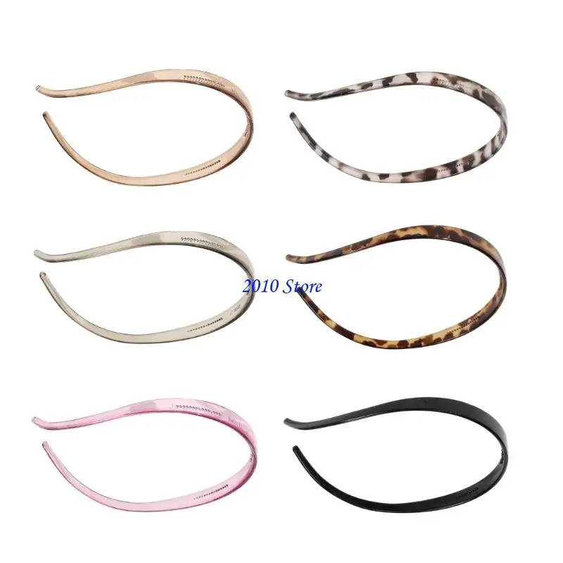 مجموعة ربطات شعر صديقة للأطفال من F3MF مكونة من 6 قطع من عصابات الرأس البلاستيكية الناعمة مع مقاومة للانزلاق #4