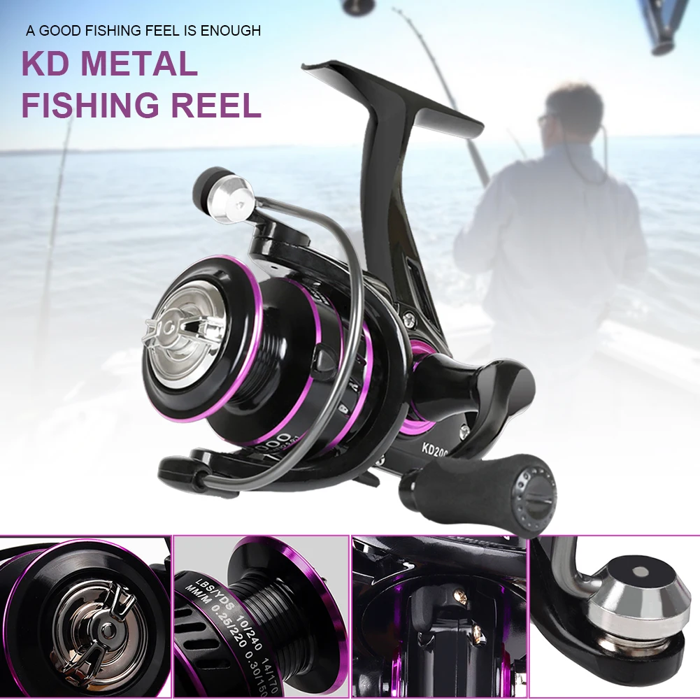 

Spinning Reel KD KDIII Series Metal Fishing Reel 10KG Max Drag 6BB Lightweight Saltwater Freshwater Carp Fishing Reel Tackle