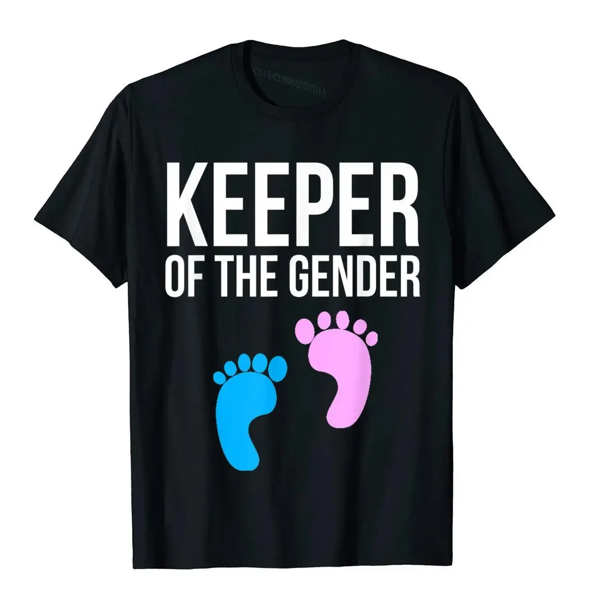 

Gender Reveal T Shirt Keeper Of The Gender Party Supplies New Coming Youth T Shirts Birthday Tops T Shirt Cotton Holiday