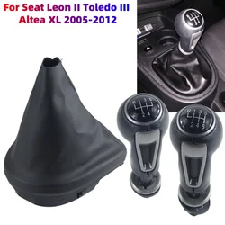 Gear Shift Knob Gaiter Boot Cover Case Lever Stick For Seat Leon II Toledo III Altea XL 2005 2006 2007 2008 2009 2010 2011 2012