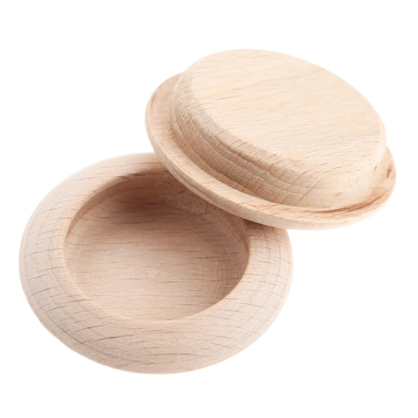 10PCS Wood Concealed Knobs Embedded Furniture Handle Modern Minimalist For Drawer Cabinet Wardrobe Hardware Accessories 43mm