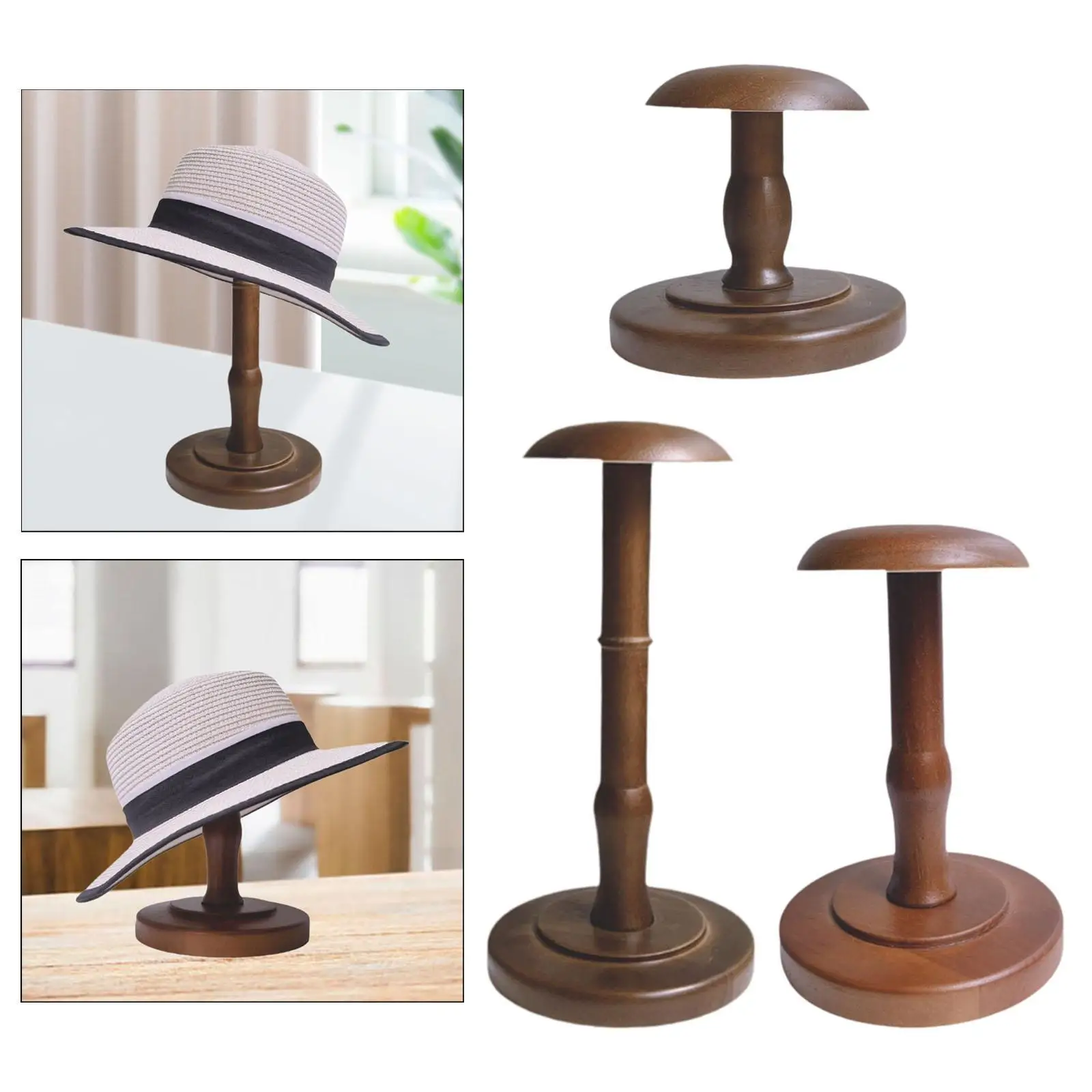 

Hat Holder Display Stand for Wigs And with Round Base for Retail Use