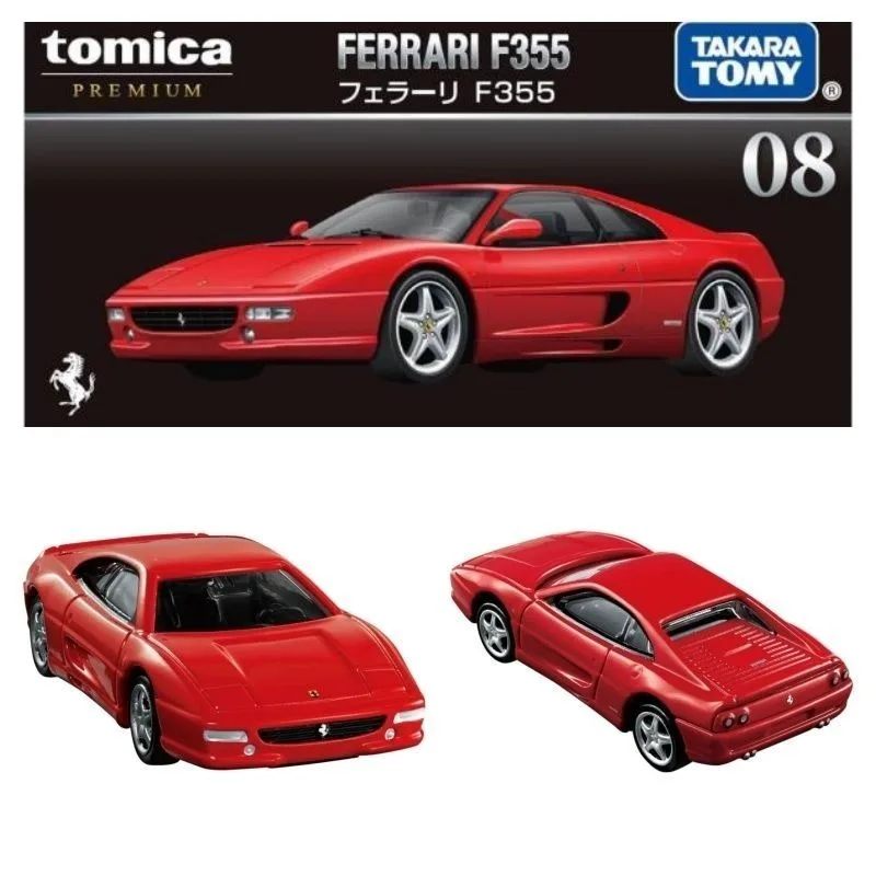 

Коллекционная модель автомобиля TAKARA TOMY 1/62, лимитированная серия Black Box TP08 Ferrari F355, из сплава, идеальный подарок для мальчиков