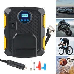 Tire Inflator 150 PSI Digital 12V 10A for Car Motorcycles Bicycles Car Air Compressor Pump 3-meter Power Cord Portable