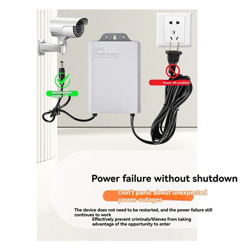 

B37B-12V-2A Uninterruptible Power Supply For Wifi Modem Router Security Camera For Power Outages EU PLUG