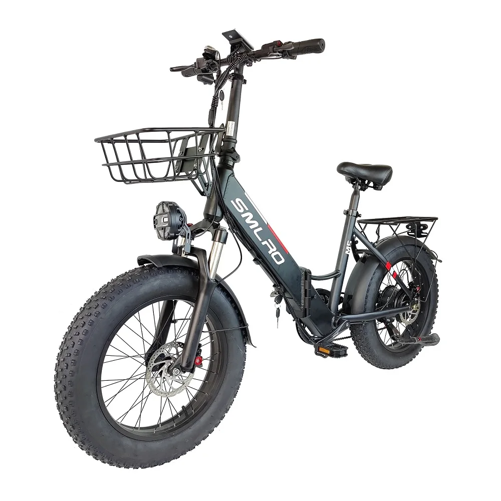 Electric Hybrid Bicycle M5 1000W 48V For Men Women 20“ Folding Electric Bike 4.0 Fat tire ebike Snow Electronic Mountain Bike