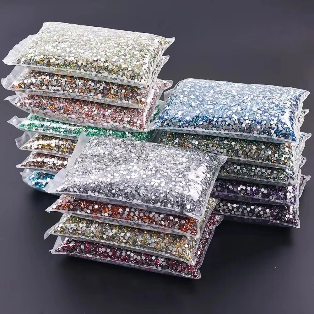 

500g 2-6mm Resin Non Hot Fix Rhinestones Bulk Wholesale Flat Back Plastic Crystals Nail Diy Glitters Cтразы Stone