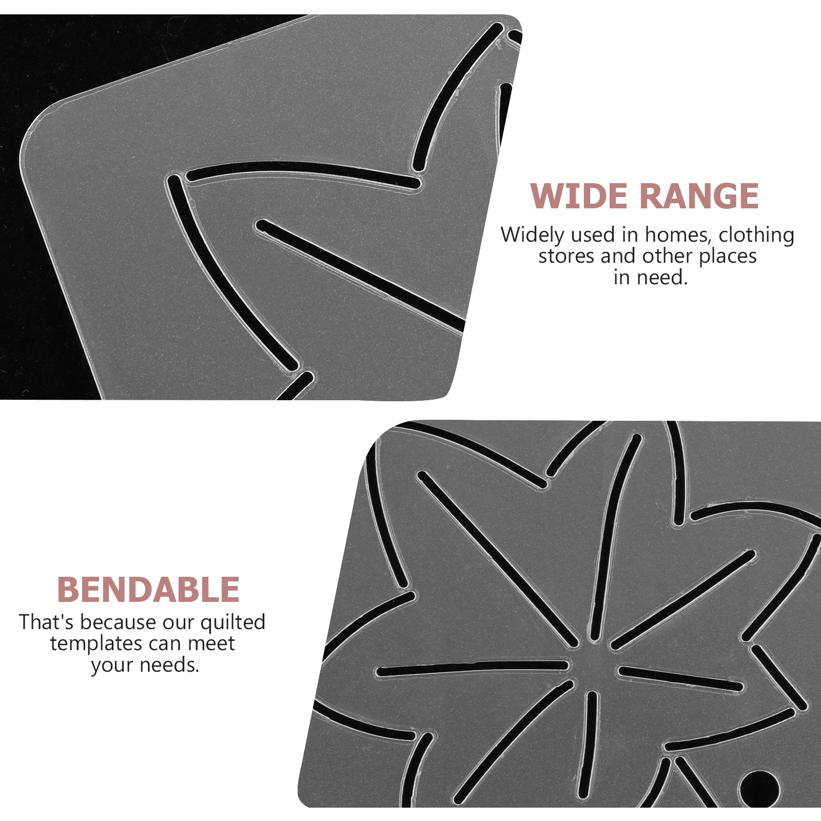 

6 Pcs Patchwork DIY Tools Quilt Stencils Embroidery Shape Templates Manual Pp Hand Quilting Sewing