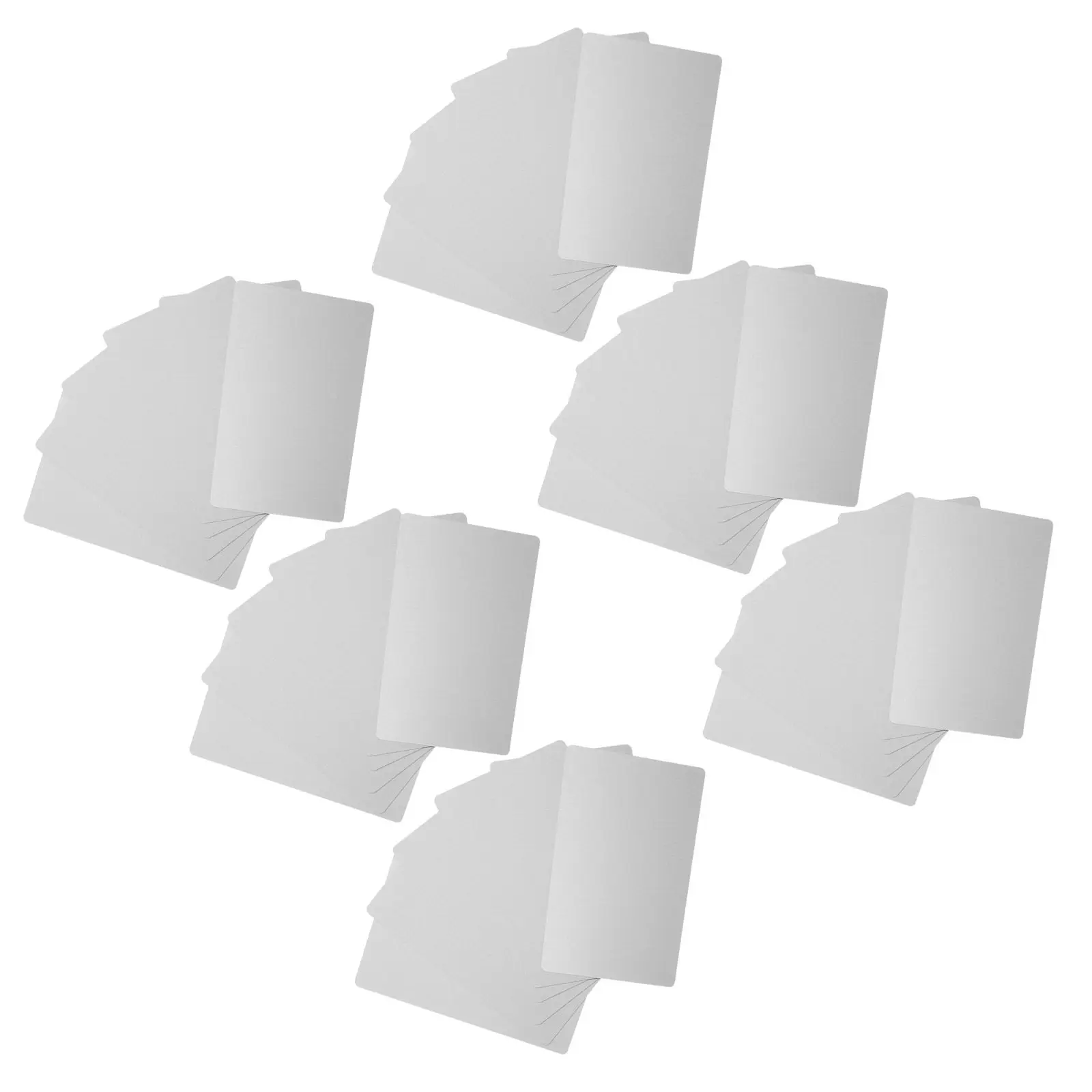 

200Pcs Aluminum Laser Engraving Blanks 86x54x0.21mm Precision Smooth Surface for DIY Office Cards Vip Name Plates Craft Projects