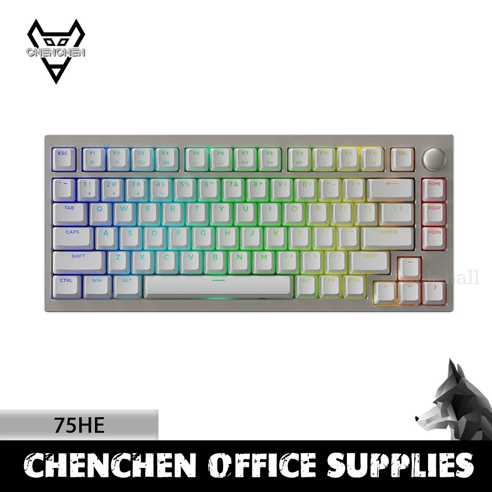 

Skn 75he Magnetic Switch Mechanical Keyboard 3mode Wireless Bluetooth Low Latency Rgb Aluminum Game Esports Rt Valorant Keyboard