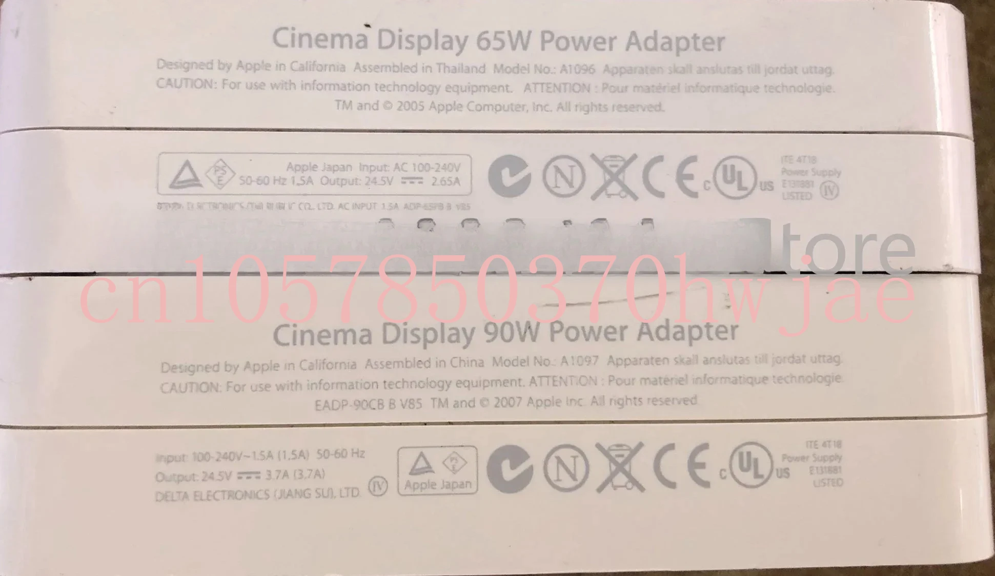 

Applicable to Apple 23-Inch DVI HD Cinema Display AC Power Adapter