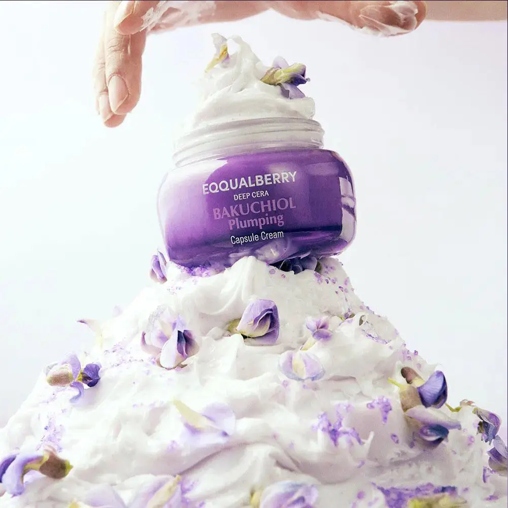 Sérum Rejuvenescedor com Vitamina C EQQUALBERRY e Creme de Bakuchiol para Iluminar e Minimizar Poros, Produto para Cuidados com a Pele Facial Sensível