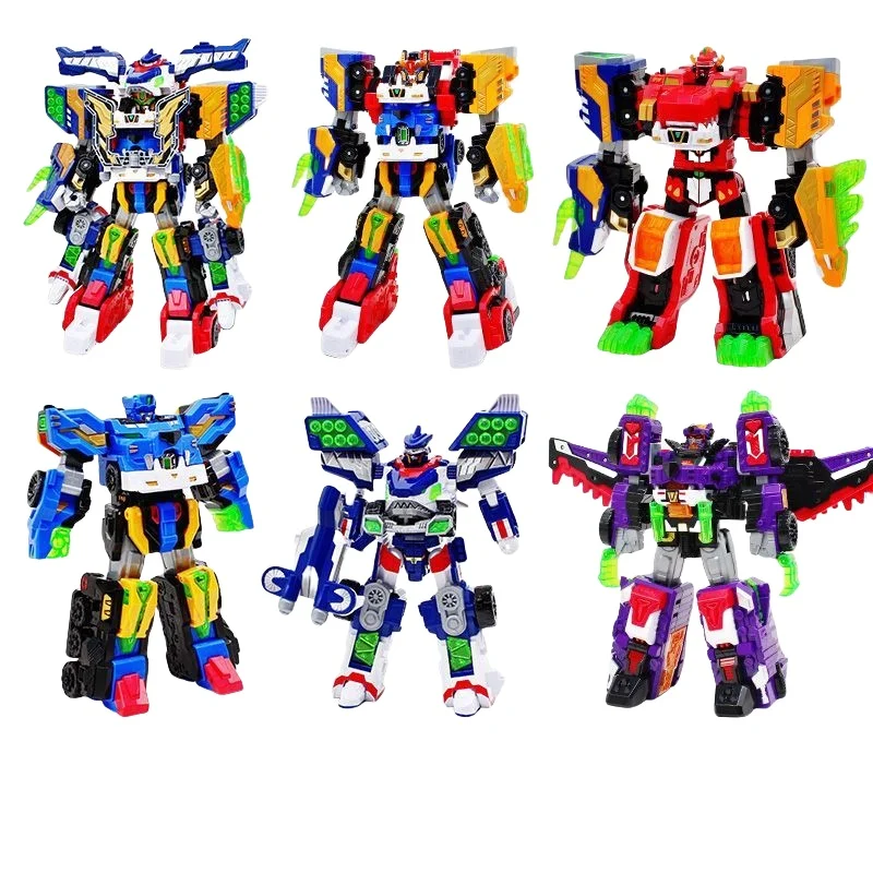 

Miniforce X Korea Anime Mini Force V Rangers Transform Car Robot Toys Action Figures Dinosaur Deformation Toy kids Gifts