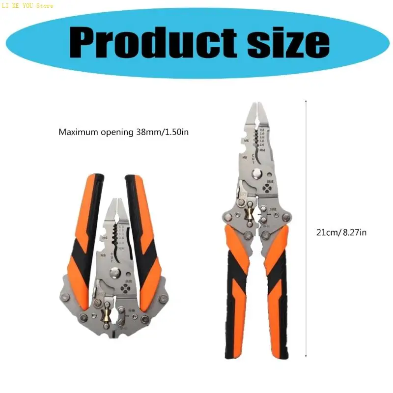 W3JE прочный 14 в 1 кабель Pliers с эргономичной конструкцией для эффективной обработки проводов