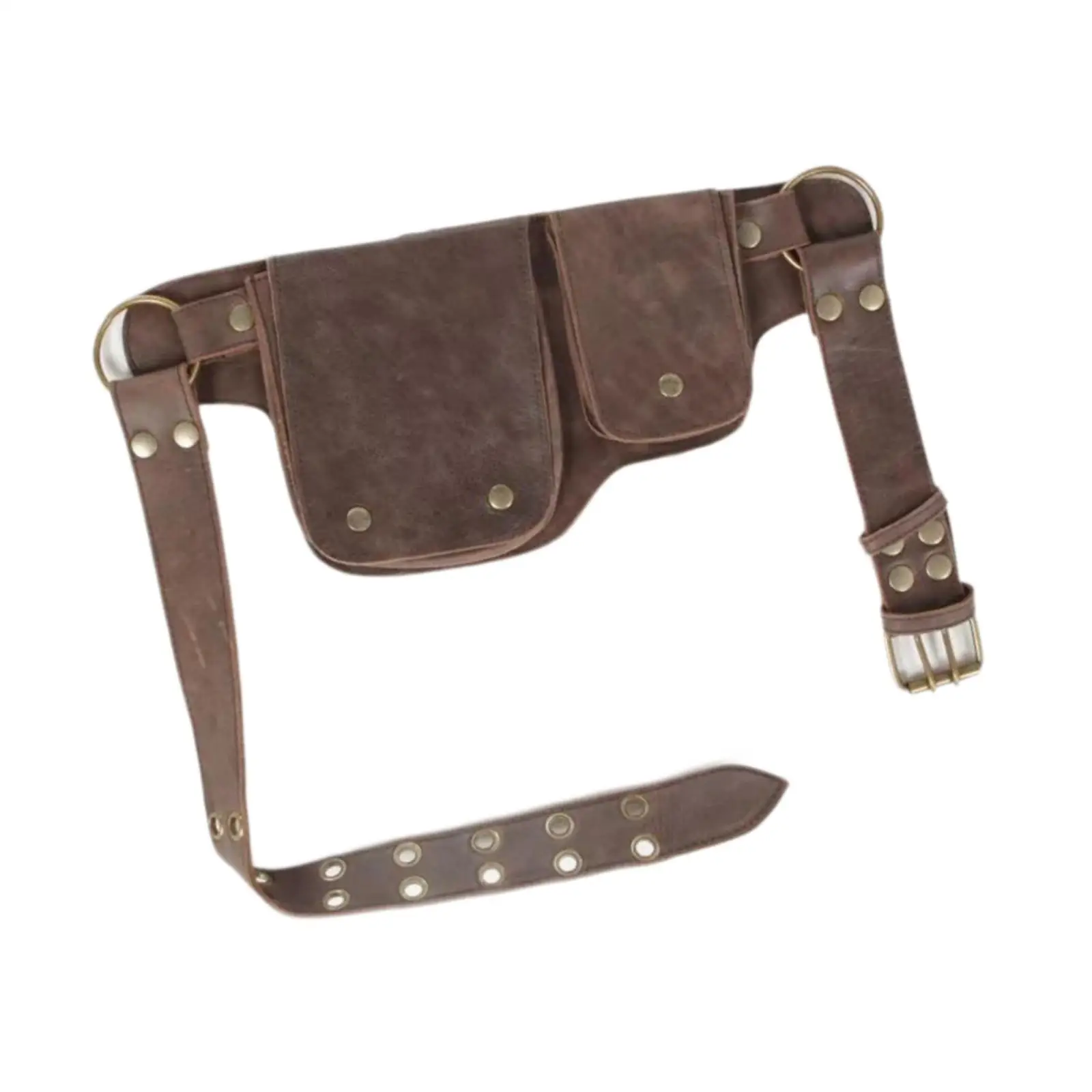Medieval Belt Pouch Role Play Bag for Travel Hiking Stage Show Holiday