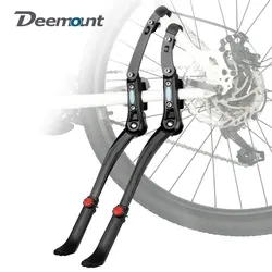 Dual Clamps Kickstand 24-29in Quick Height Adjust Bicycle Parking Rack MTB Road Chain Seat Stay Tubes Firm Install Strong Suppor