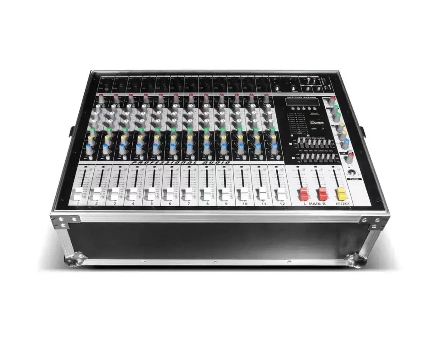 

LH K8600 8-Way Professional Stage Performance Audio Mixer with 600W Amplifier Flight Box 220V 1-Year Warranty