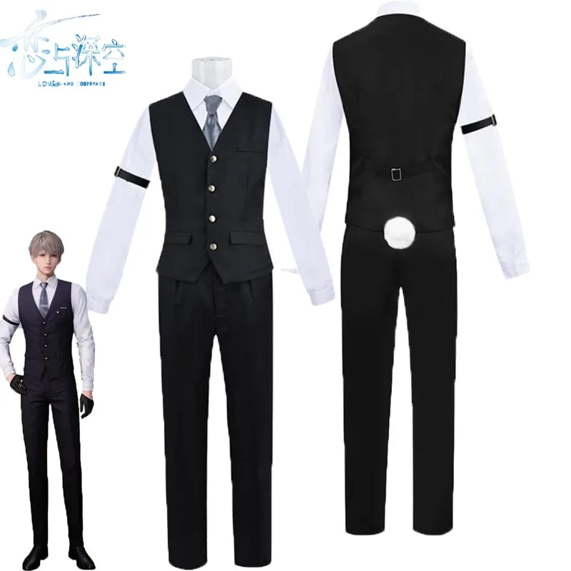 

Game Love and Deepspace Xavier Cosplay Costume Deacon Uniform Full Set Halloween Carnival Party Comic Con Outfit Clothes for Men