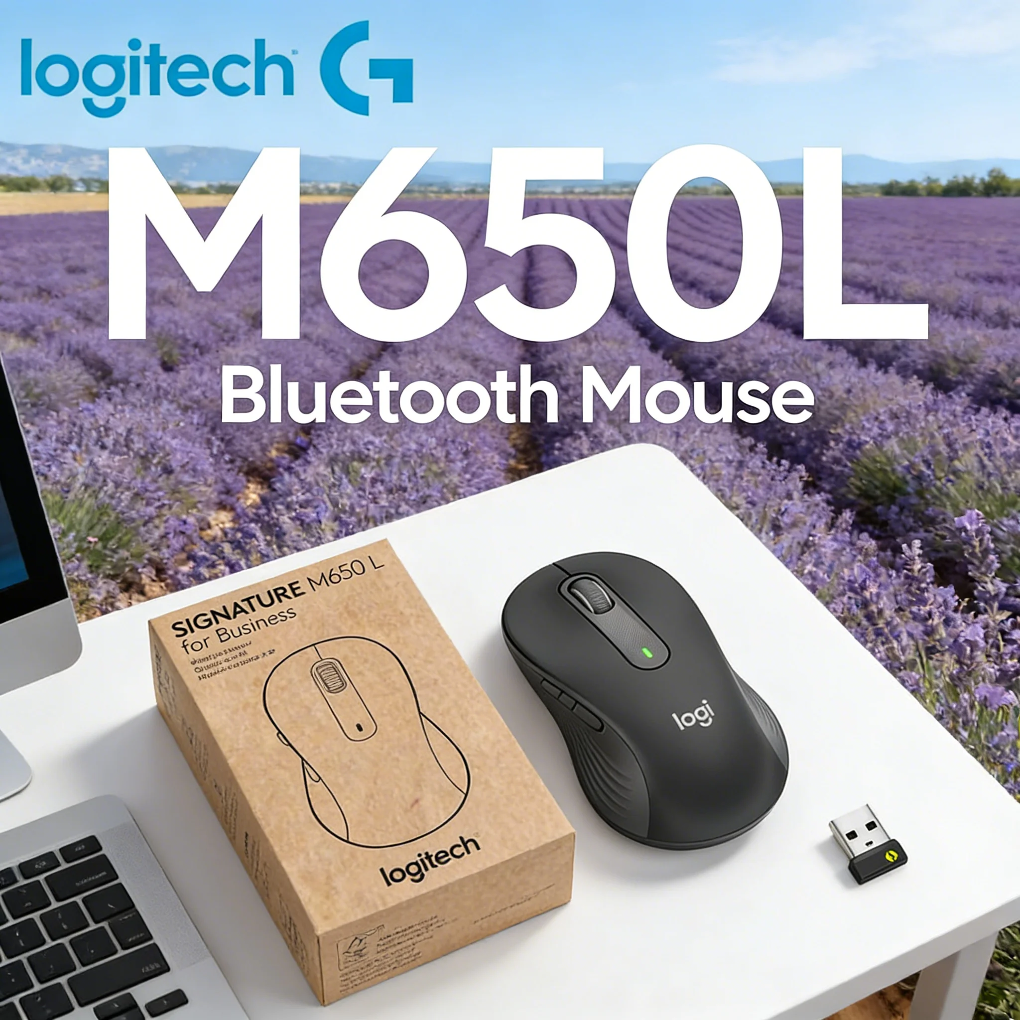 

Logitech M650L Office Mouse with 24-Month Battery Life Breathable Grip And Programmable Controls for Extended Use