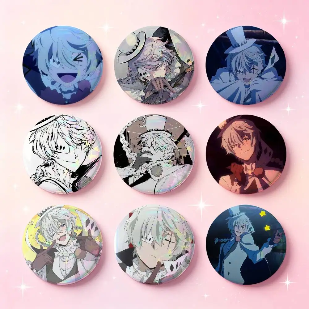 N-Nikolai Gogol B-Bungo Badges Badges 25 32 44 58 75 Mm Round Cosplay Pin Bag Decor Fans Collect Friends Gifts Brooch Souvenir