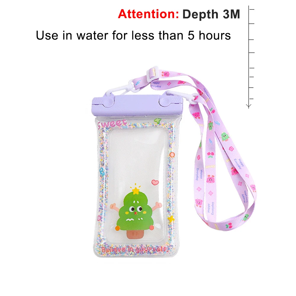 Floating Airbag Waterproof Phone Bag, Water proof Case Bags Pouch for Cell Phone, Underwater Diving Swimming Phone Bags