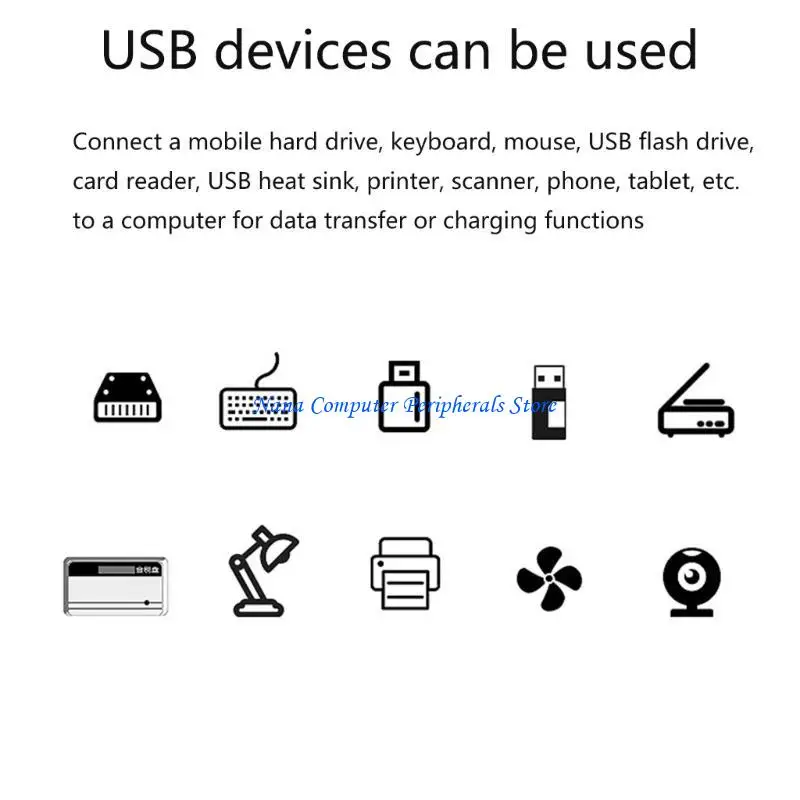 F68C 고속 USB 어댑터 USB 허브 스플리터가 3 포트로 장치 연결을 확장합니다.