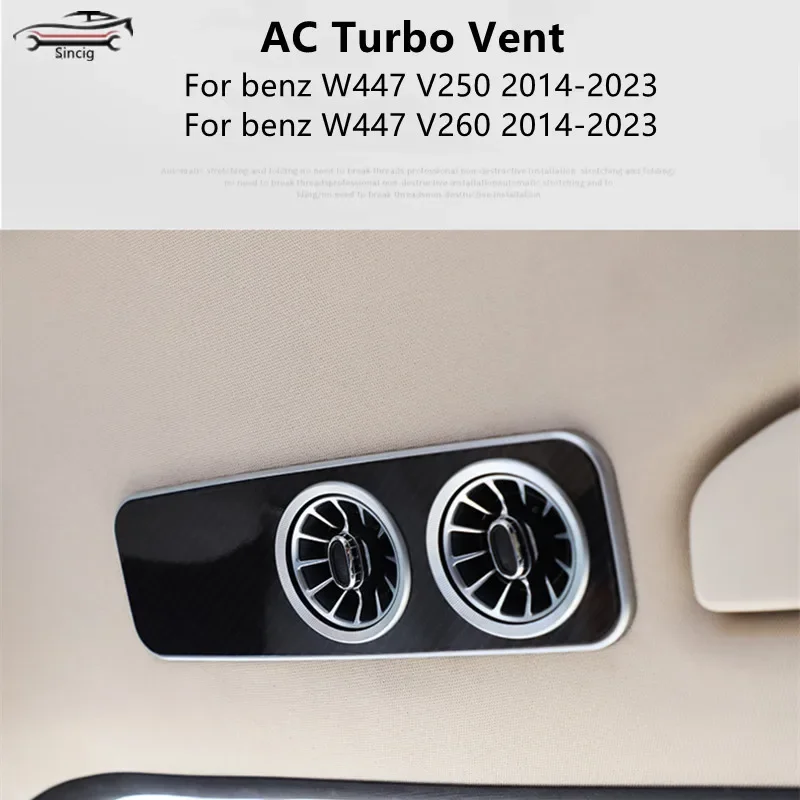 

Interior Roof AC Outlet Trim LED Air Conditioning Turbo Vent For Mercedes Benz V Class Vito Viano Valente W447 V250 2014-2023