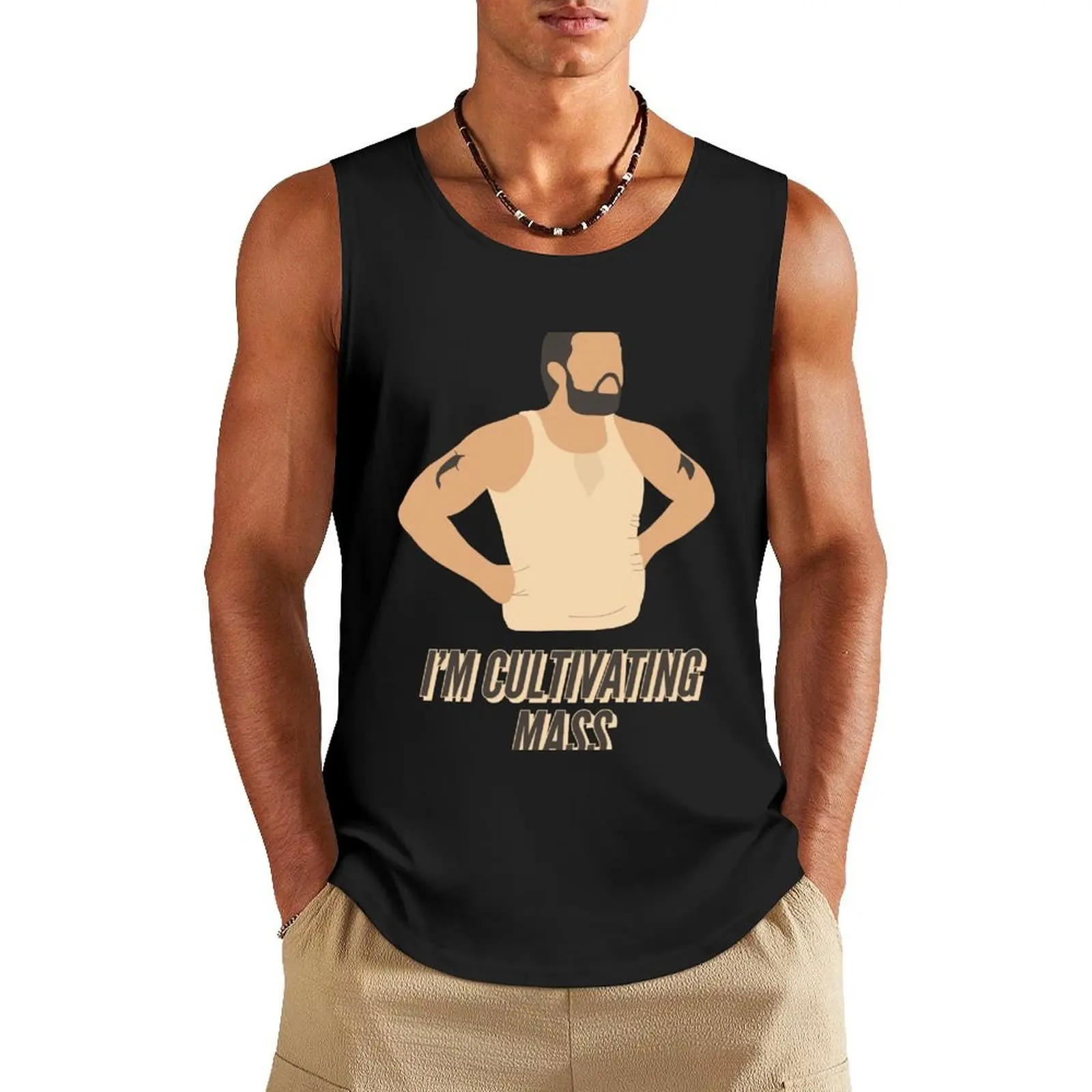 i’m not fat i’m cultivating mass! Tank Top sleeveless vests Men's tops