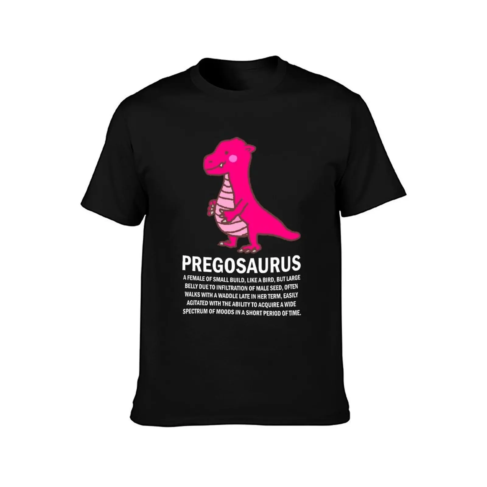 Pregosaurus Definition Funny Pregnancy Maternity T-Shirt Summer Casual Cotton Tee Oversized Streetwear Tops Unisex Men Women