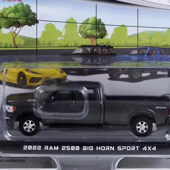

1:64 Выставочный пол серии 2-2022 Ram 2500 Big Horn Sport 4X4 Усовершенствованная модель автомобиля