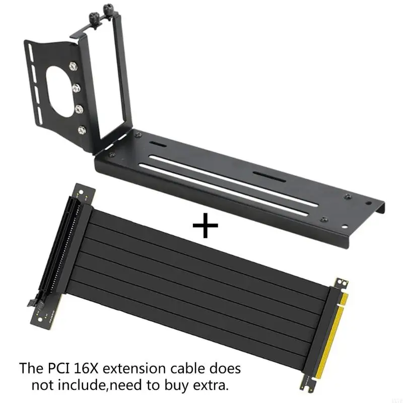 

4X7E Vertical PCI-E Riser PC Graphics Cards PCI for Express Extender Stand 3 hole