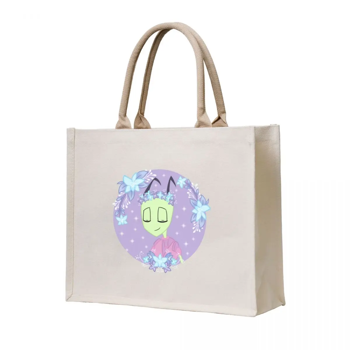 

Tallest Purple Lilac Flower Crown Tote Bag personalized tote screen Canvas custom