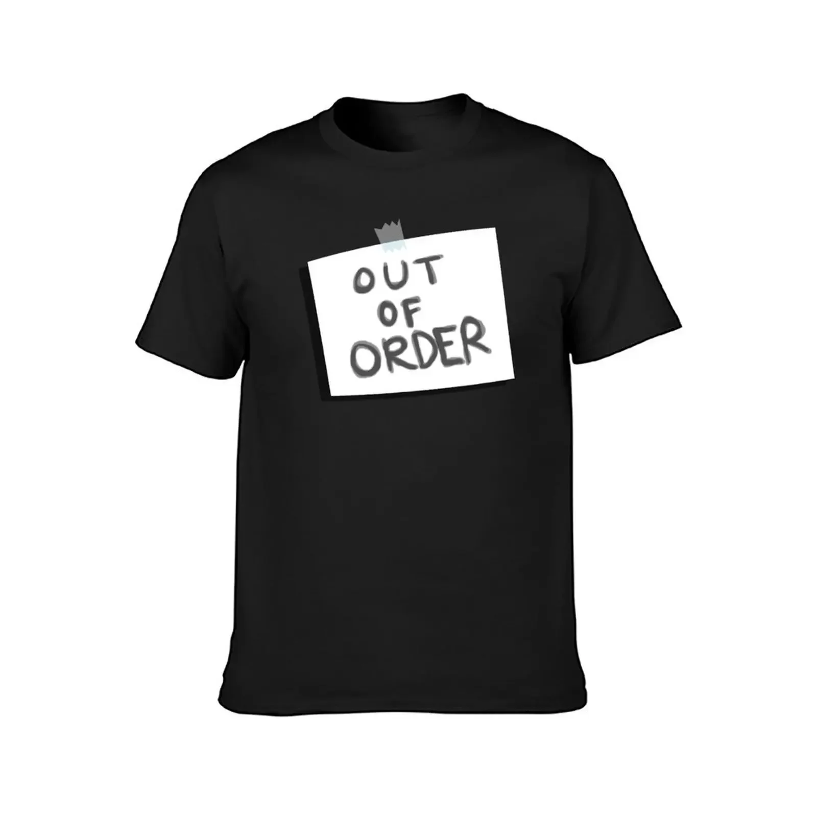 Out of Order T-Shirt cotton man t-shirts cute clothes plain mens graphic t-shirts funny