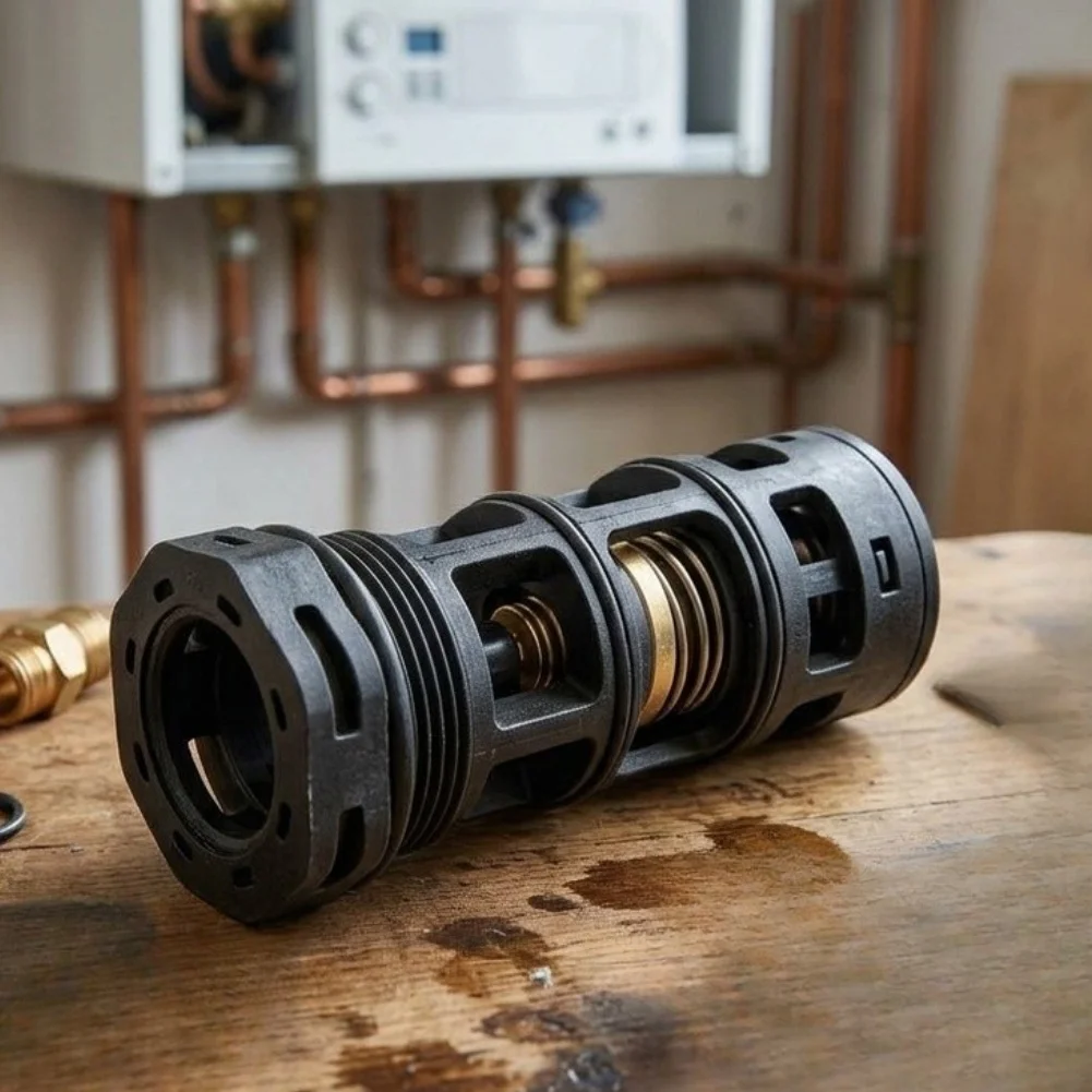 Valve Core Assembly Gas Boiler Parts For Home Heating Repair Three Way Valve Base Converter Compact 79mm Structure