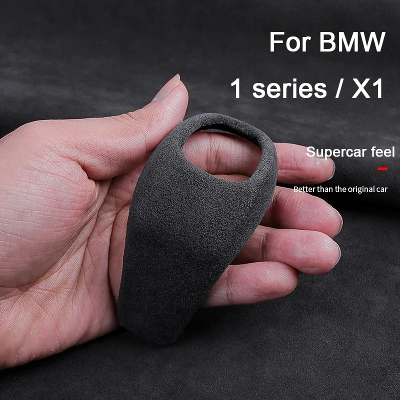 

For BMW 1 series F20 F52 X1 F48 2016 2017 2018 2019 Alcantara Car Gear Shift Knob Cover Gears Trim Shell Gear Head Accessories