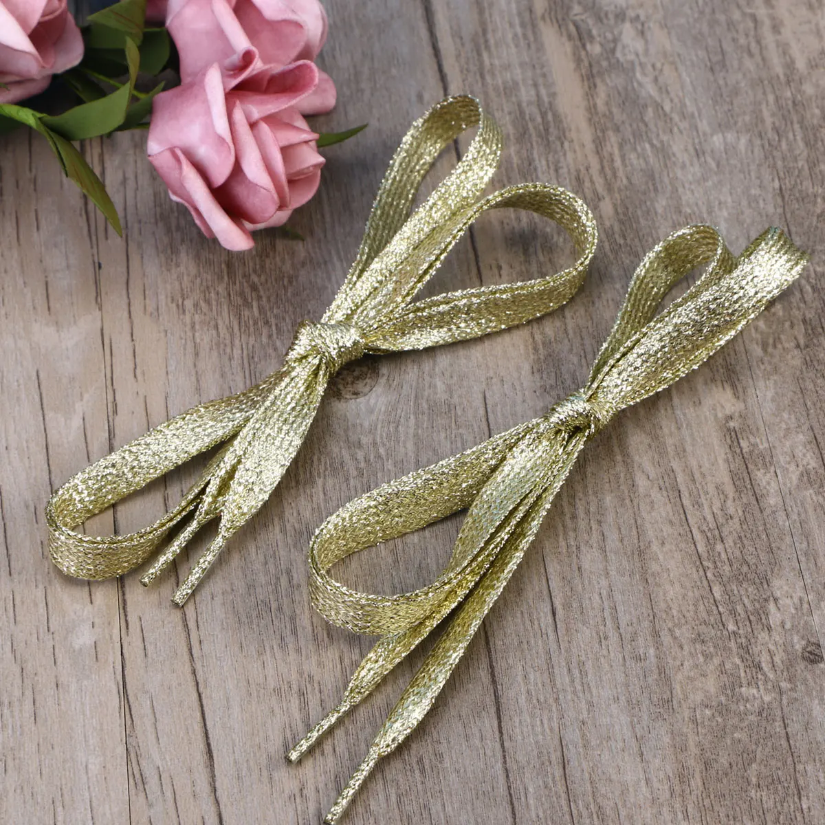 

Colored Shoelaces Short Long Aesthetic Sparkly Gold and Silver Sparkle Glitter Child