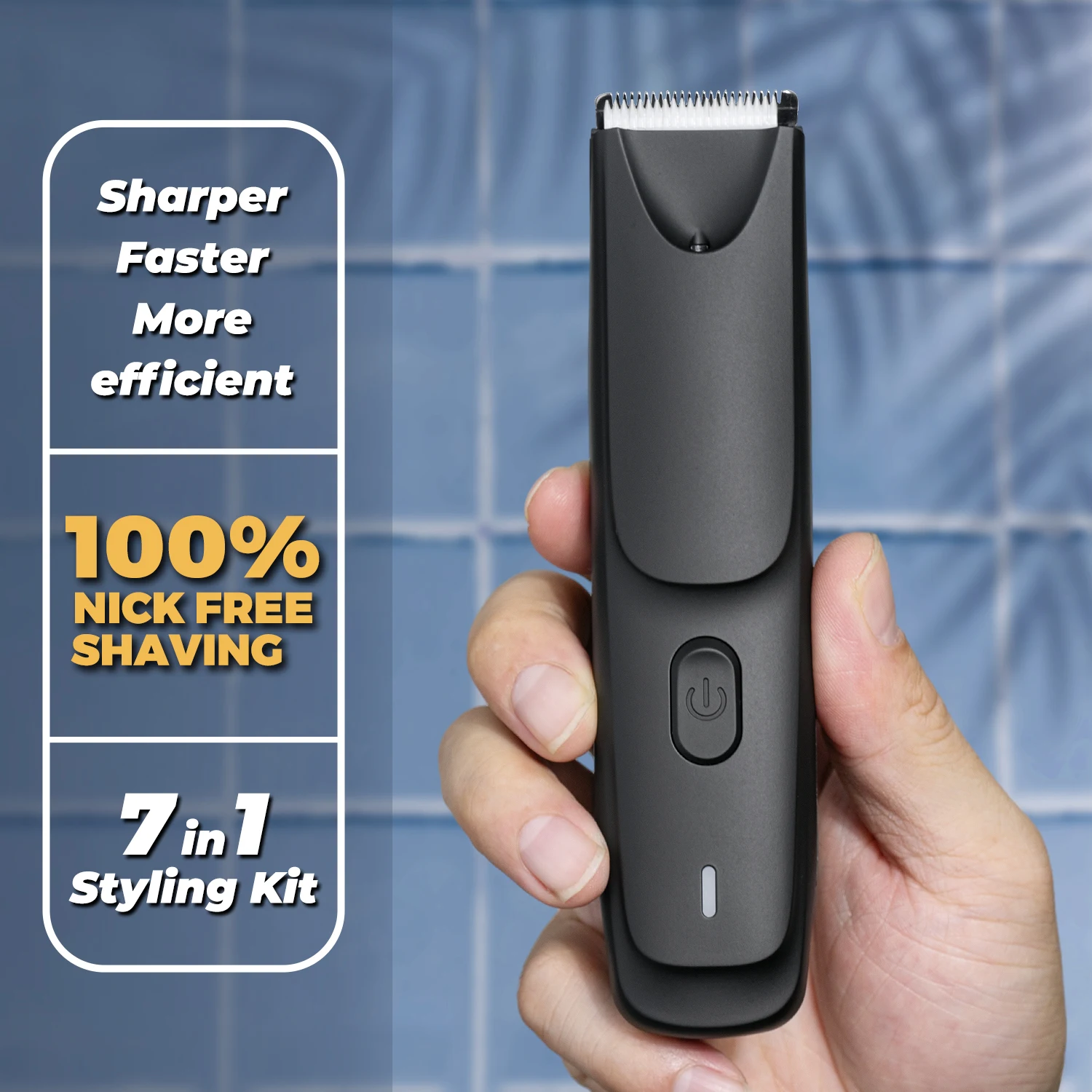 

Men's Electric Body Hair Trimmer,Waterproof Full Body Hair Groomer USB Rechargeable Clipper for Personal Shaving,Gift for Men