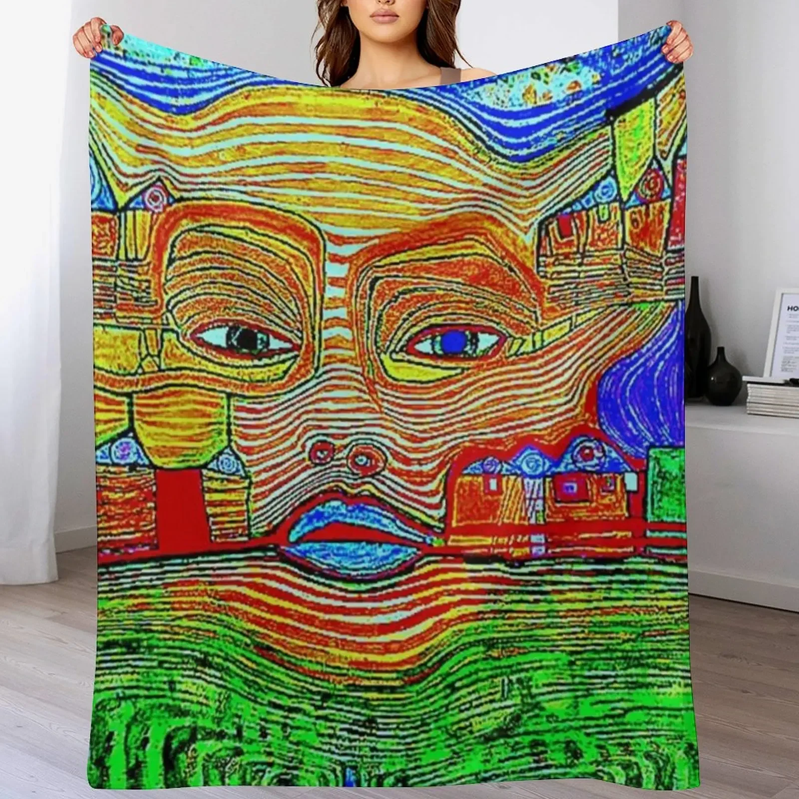

Irinaland over the Balkans neon Throw Blanket Softest Blankets For Sofas Luxury St Soft Beds Blankets
