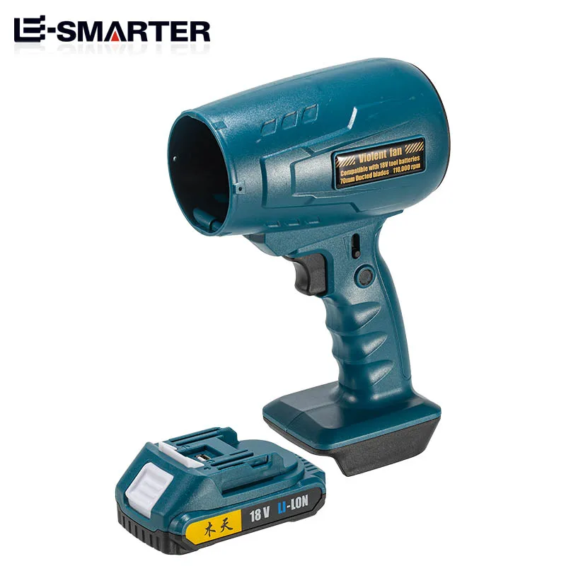 Ventilatore ricaricabile ad alta potenza - Ventilatore portatile con batteria al litio, ventilatore violento a turbina per campeggio all'aperto e soffiaggio di neve invernale