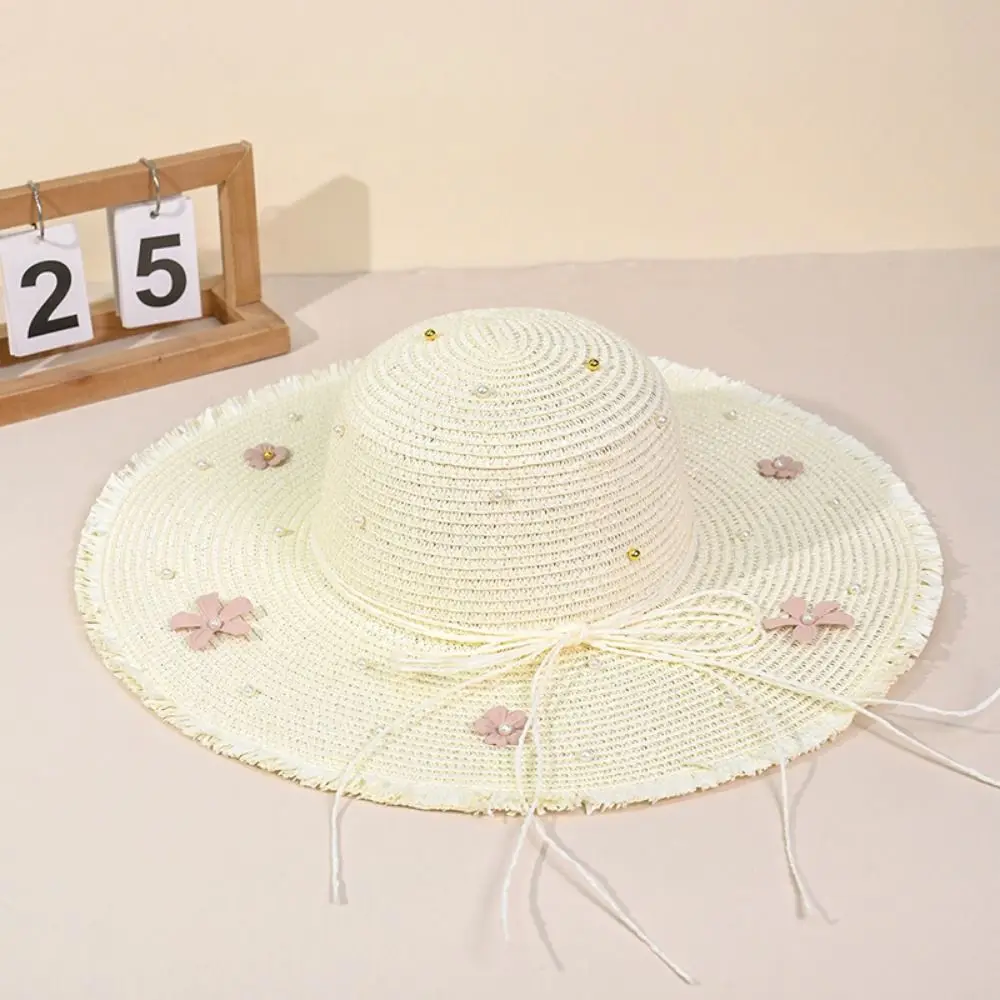 Fashion Big Brim Beach Hat Multicolor Lightweight Sun Block Hat Sun-proof Sun-shade Big Brim Hat for Women